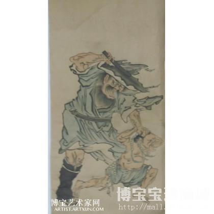 钟馗捉鬼 工笔人物画 于永强作品 类别: 工笔人物画